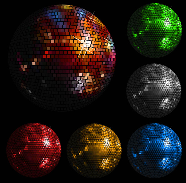 free vector Disco vector crystal ball